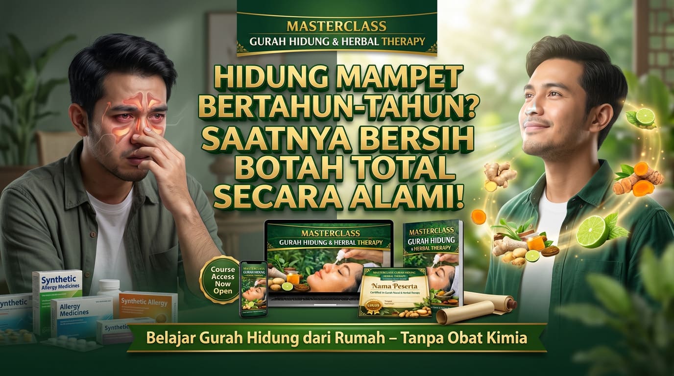Sudah Tahunan Hidung Mampet? Waktunya Bersihkan Saluran Napas Secara Alami