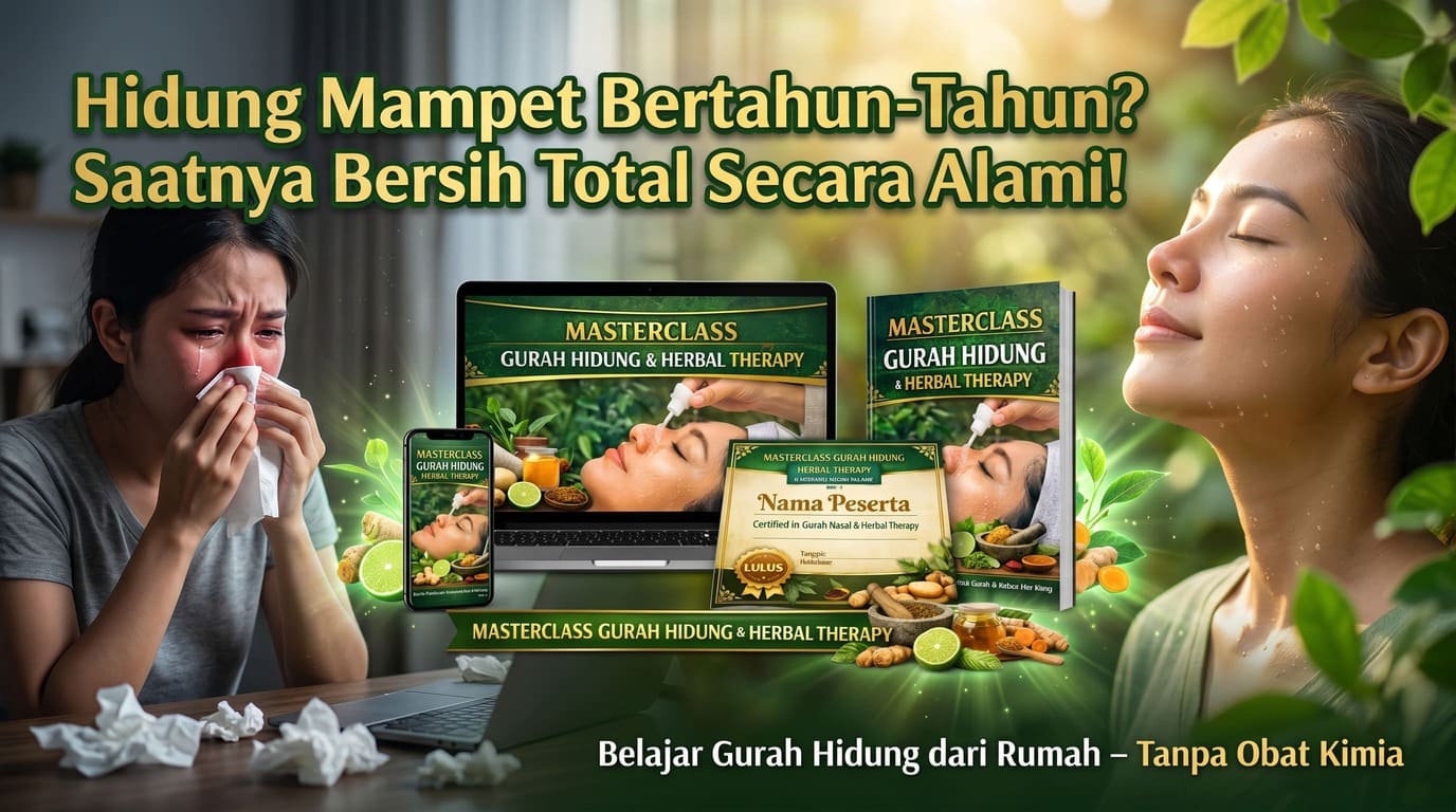 Sudah Tahunan Hidung Mampet? Waktunya Bersihkan Saluran Napas Secara Alami